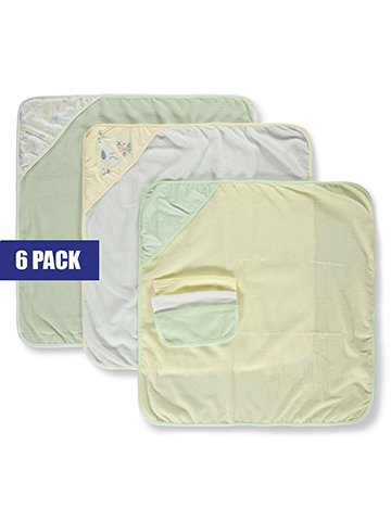 Mon Cheri Baby Girls' 6-Piece Hooded Towel & Washcloth Set - CookiesKids.com