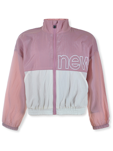 New Balance Girls' Colorblock Windbreaker Jacket - CookiesKids.com