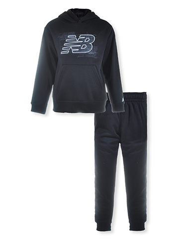 New Balance Boys' 2-Piece Fleece Joggers Set Outfit - CookiesKids.com