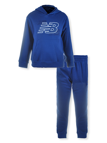 New Balance Boys' 2-Piece Fleece Joggers Set Outfit - CookiesKids.com
