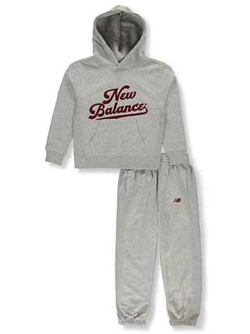 New Balance Boys' 2-Piece Fleece Joggers Set Outfit - CookiesKids.com