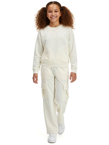 New Balance Girls' 2-Piece Cargo Pants Set Outfit - CookiesKids.com