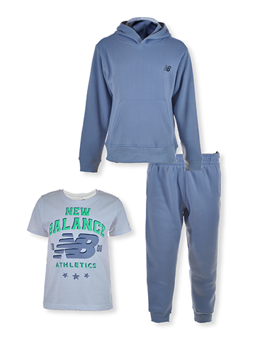 New Balance Boys' 3-Piece Joggers Set Outfit - CookiesKids.com