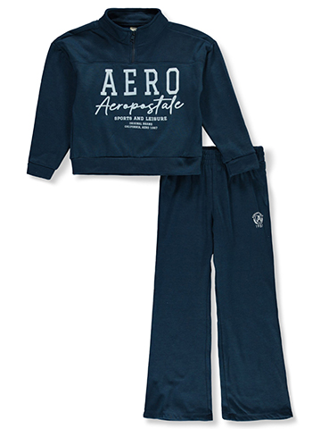 Aeropostale Girls' 2-Piece Flared Pants Set Outfit - CookiesKids.com