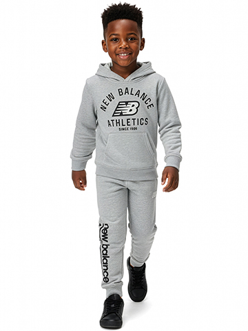 New Balance Boys' 2-Piece Fleece Joggers Set Outfit - CookiesKids.com