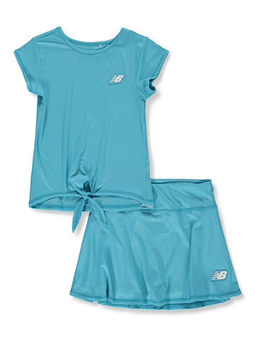 New Balance Girls' 2-Piece Scooter Skirt Set Outfit - CookiesKids.com