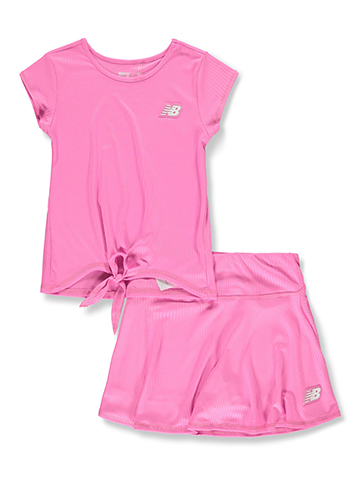 New Balance Girls' 2-Piece Scooter Skirt Set Outfit - CookiesKids.com