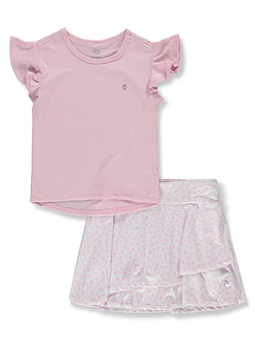 RBX Girls' 2-Piece Flutter Skorts Set Outfit - CookiesKids.com