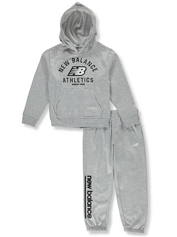 New Balance Boys' 2-Piece Fleece Joggers Set Outfit - CookiesKids.com