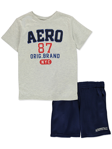 Aeropostale Boys' 2-Piece New York Shorts Set Outfit - CookiesKids.com