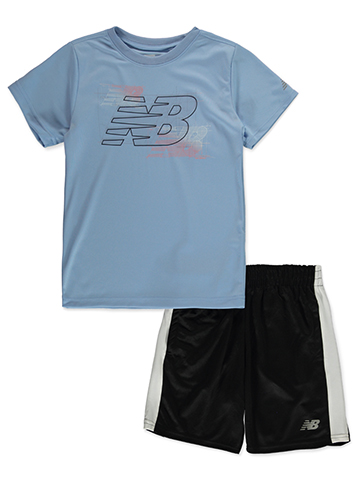 New Balance Boys' 2-Piece Sketch Shorts Set Outfit - CookiesKids.com