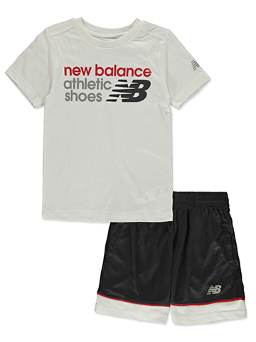 New Balance Boys' 2-Piece Sportswear Shorts Set Outfit - CookiesKids.com