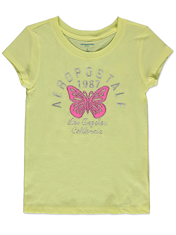 Aeropostale Girls' Butterfly T-Shirt - CookiesKids.com