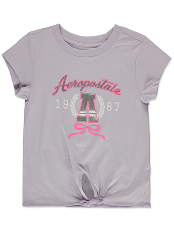 Aeropostale Girls' Knotted Varsity T-Shirt - CookiesKids.com