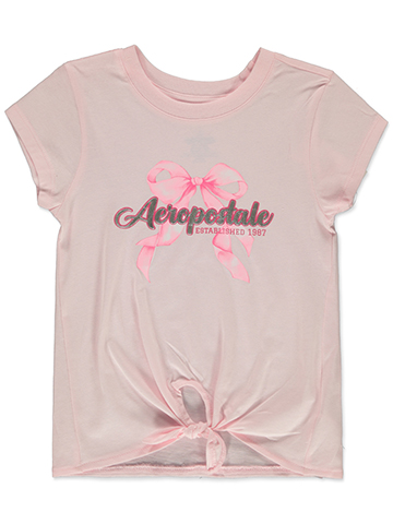 Aeropostale Girls' Knotted Bow T-Shirt - CookiesKids.com