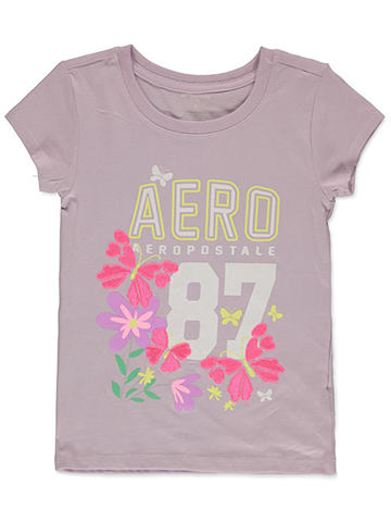 Aeropostale Girls' Butterfly T-Shirt - CookiesKids.com