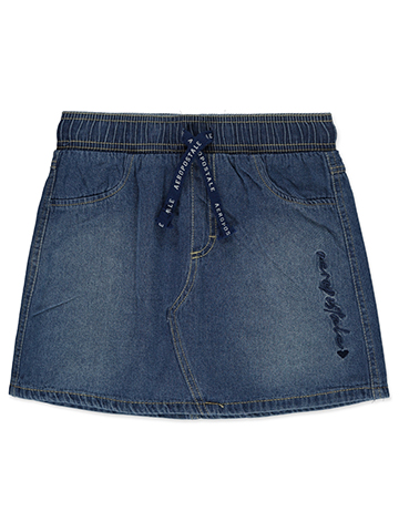 Aeropostale Girls' Chambray Scooter Skirt - CookiesKids.com