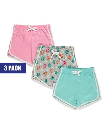 Dreamstar Girls' 3-Pack Varsity Shorts - CookiesKids.com