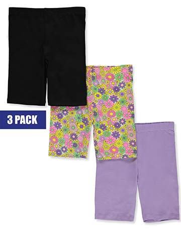 Dreamstar Girls' 3-Pack Bike Shorts - CookiesKids.com
