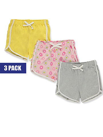 Dreamstar Girls' 3-Pack Varsity Shorts - CookiesKids.com