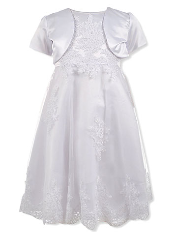 Pink Butterfly Girls’ 2-Piece Embroidered Tulle Dress Set - CookiesKids.com