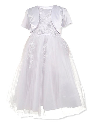 Pink Butterfly Girls’ 2-Piece Embroidered Tulle Dress Set - CookiesKids.com