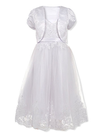 Pink Butterfly Girls’ 2-Piece Embroidered Tulle Dress Set - CookiesKids.com
