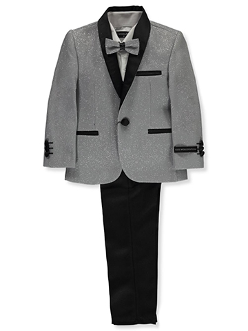 Kids World Boys' 5-Piece Rhinestone Suit Pants Set - CookiesKids.com