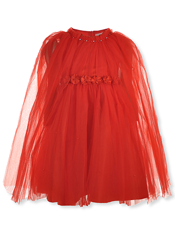 Pink Butterfly Girls' Caped Illusion Dress - CookiesKids.com