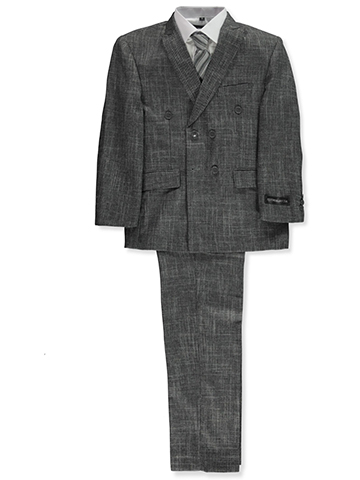 Kids World Boys’ 5-Piece Double Breasted Suit - CookiesKids.com
