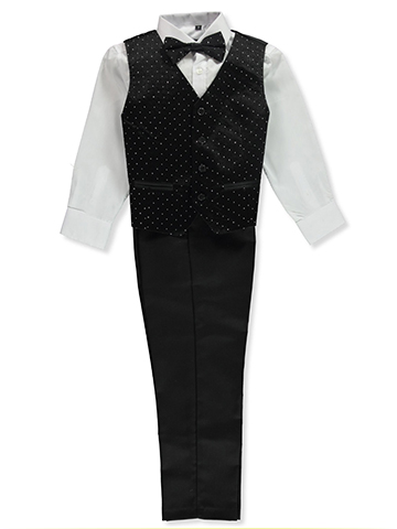 Kids World Boys’ 5-Piece Suit Tuxedo - CookiesKids.com