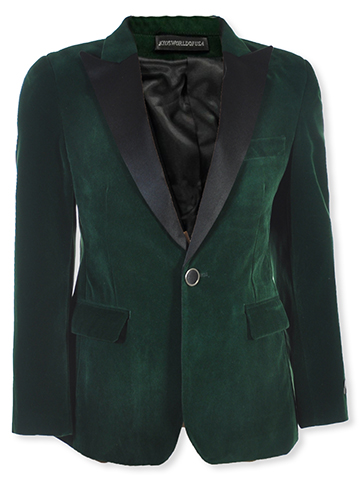 Kids World Boys' Velvet Blazer - CookiesKids.com
