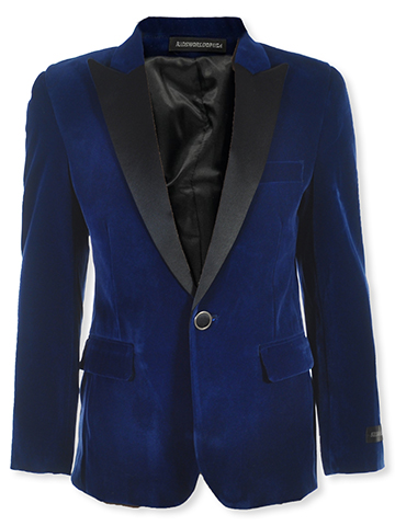 Kids World Boys' Velvet Blazer - CookiesKids.com