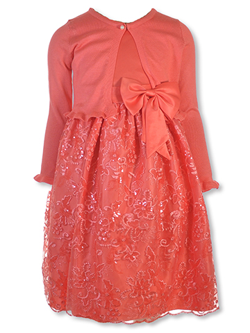 Pink Butterfly Girls' 2-Piece Dress Set Outfit - CookiesKids.com