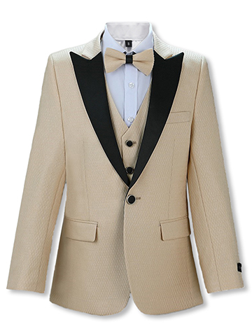 Kids World Boys' 5-Piece Jacquard Suit - CookiesKids.com