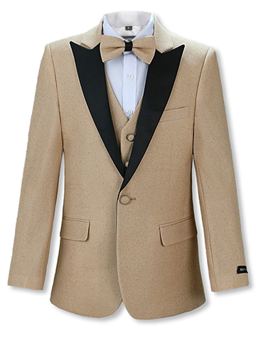 Kids World Boys' 5-Piece Jacquard Suit - CookiesKids.com