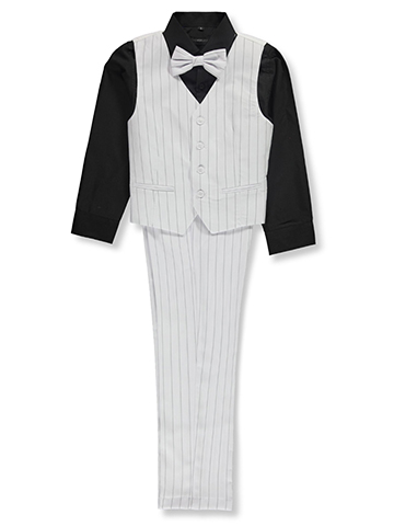 Kids World Boys' 4-Piece Stripe Suit - CookiesKids.com
