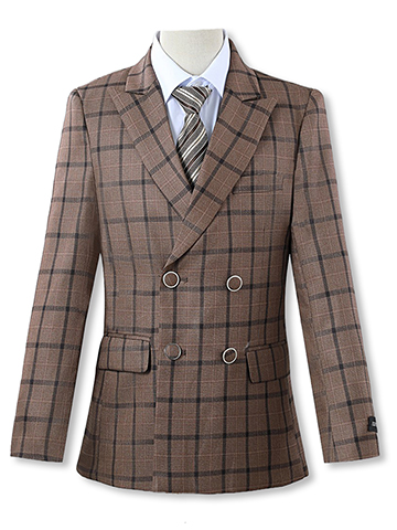 Kid's World Boy's 5-Piece Double Breasted Suit Set - CookiesKids.com