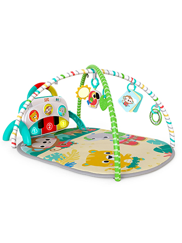 Bright Starts 4-in-1 Groovin’ Kicks Piano & Drum Baby Activity Play Mat - CookiesKids.com