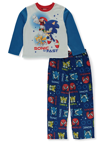 Sonic The Hedgehog Boys' 2-Piece Microfleece Pajamas - CookiesKids.com