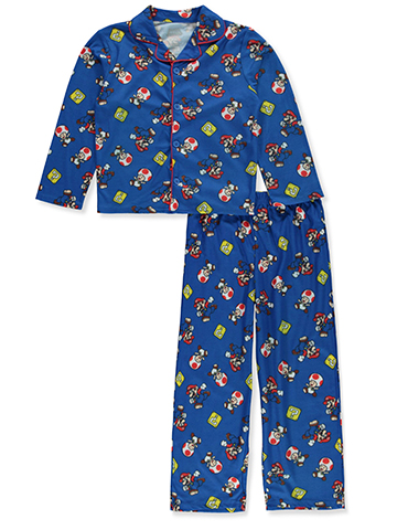 Super Mario Bros. Boys' 2-Piece Coat Pajamas Set - CookiesKids.com