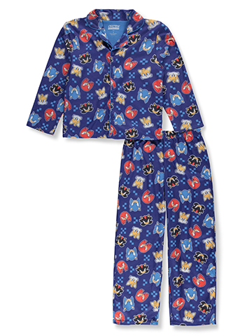 Sonic The Hedgehog Boys' 2-Piece Coat Style Pajamas Set - CookiesKids.com