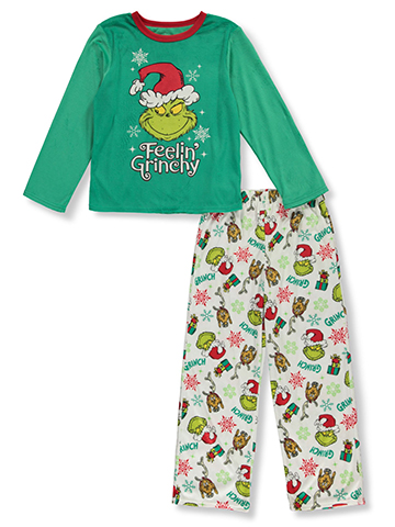 The Grinch Boys' 2-Piece Grinchy Christmas Pajamas Set - CookiesKids.com