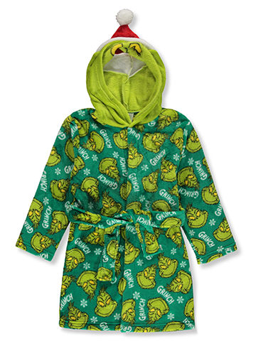 The Grinch Boys' Plush Costume Christmas Bathrobe - CookiesKids.com