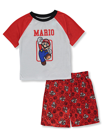 Super Mario Bros. Boys' 2-Piece Pajamas Set Outfit - CookiesKids.com