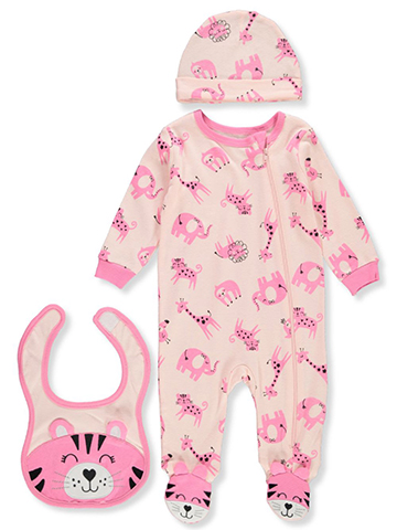 Koala Baby Baby Girls' 3-Piece Giraffe Layette Set - CookiesKids.com
