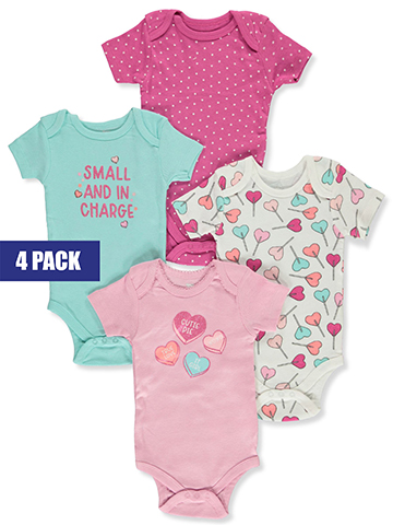 Koala Baby Baby Girls' 4-Pack Bodysuits - CookiesKids.com
