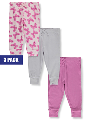 Koala Baby Baby Girls' 3-Pack Butterflies Pants - CookiesKids.com