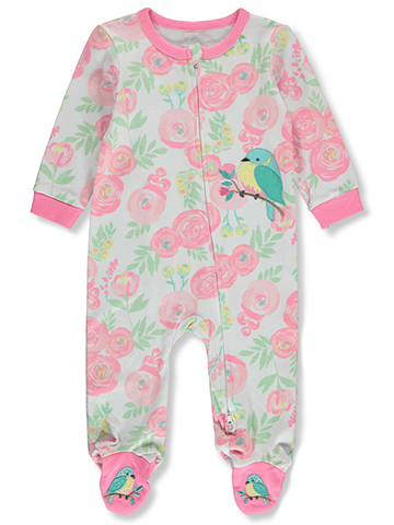 Koala Baby Baby Girls' Bird Footed Coveralls - CookiesKids.com