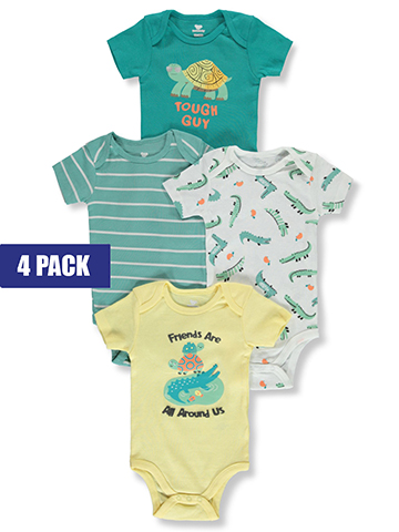 Koala Baby Baby Boys' 4-Pack Tuff Bodysuits - CookiesKids.com